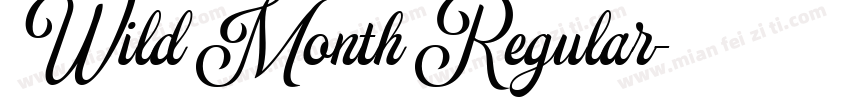 Wild Month Regular字体转换